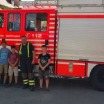 Ferienprogramm 2016 - Nach der Fahrt im Feuerwehrauto
