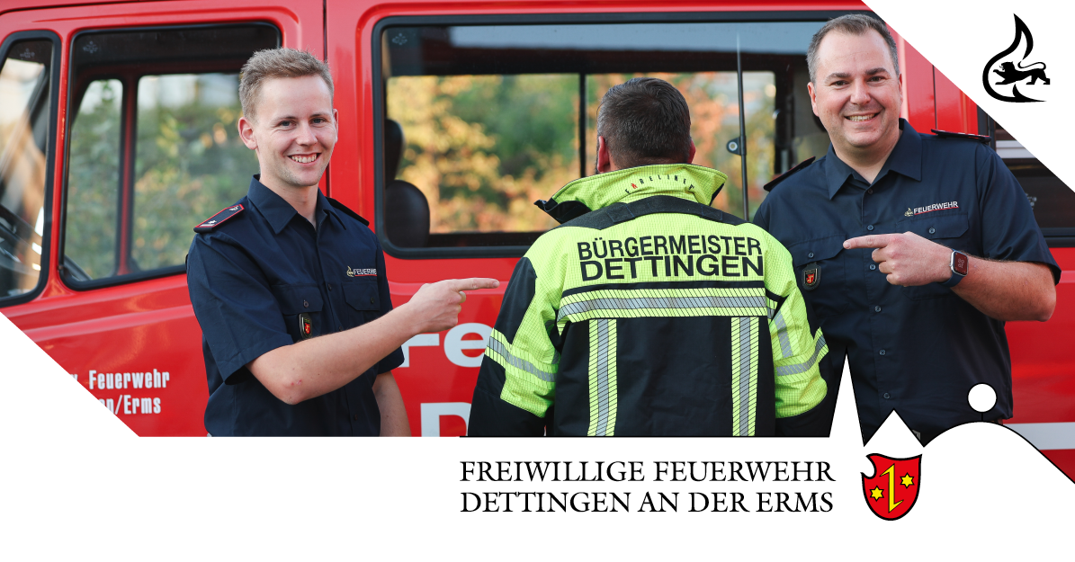 Bürgermeister Schiffner mit seiner Einsatzjacke